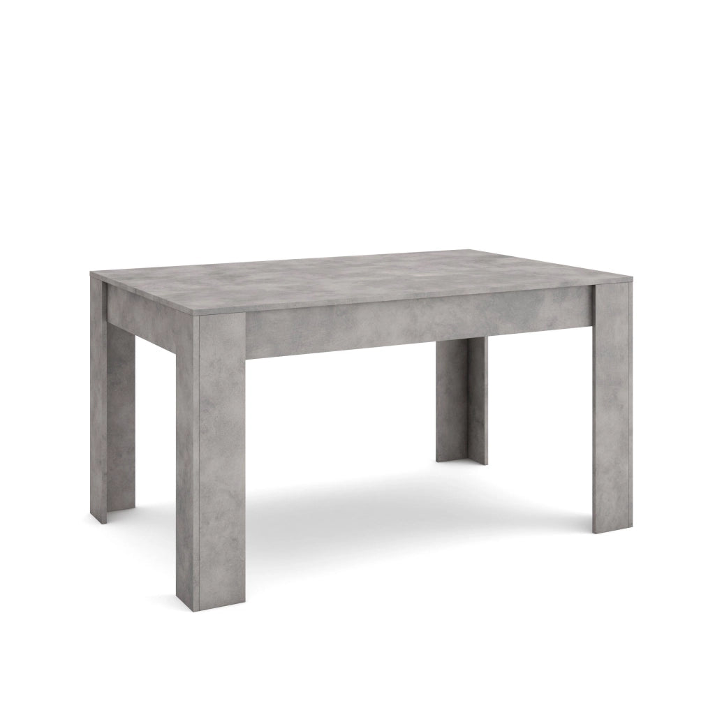 Tavolo da Pranzo, 140x90x76cm, Per 6 persone, Tavolo Cucina, grigio cemento RF3656
