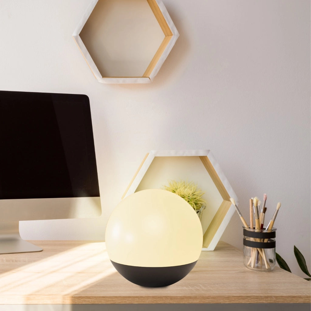 Lampada sfera LED 3000K dimmer touch USB Polux Pako