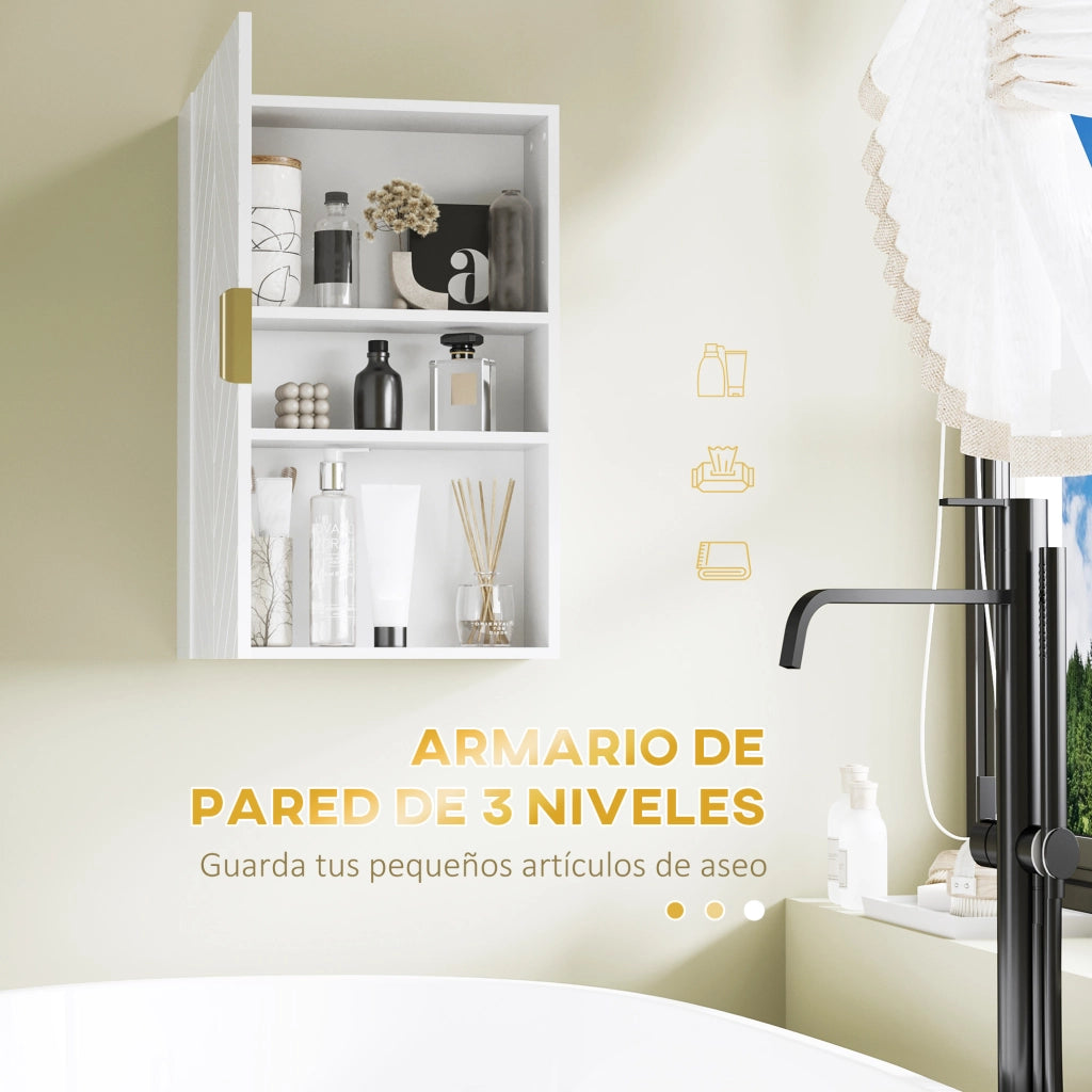 Mobile Bagno Sospeso ¨C zephmum ¨C Bianco 40x15x60 cm