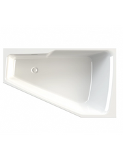 Vasca da bagno angolare grande in acrilico RIHO RETHINK SPACE L 180x110 cm