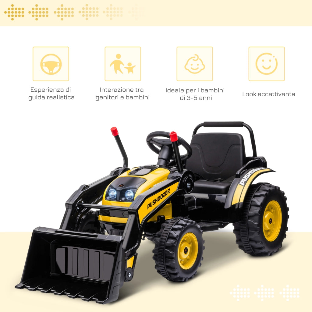 Escavatore Giocattolo a Batteria ¨C zephmum ¨C 132x62x65 cm Giallo