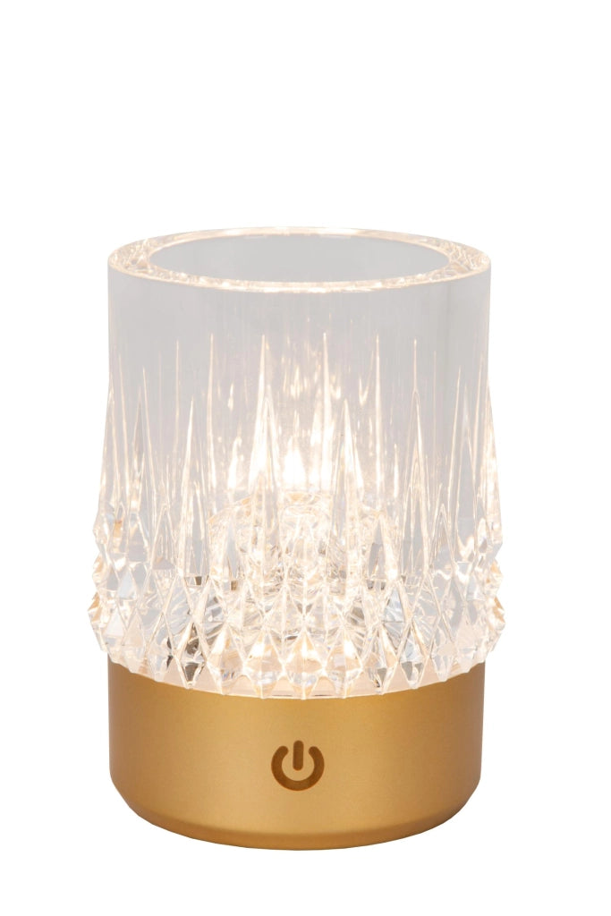 Lampada da tavolo LED LILI Lucide oro acrilico