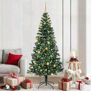 Albero di Natale artificiale con luci integrate Verde 210 cm