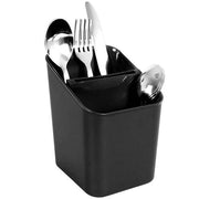 Organizzatore per posizionare i piatti nero - Custodia per utensili da cucina - Supporto per asciugare i piatti - 14 x 11 x 16 cm - Formato compatto