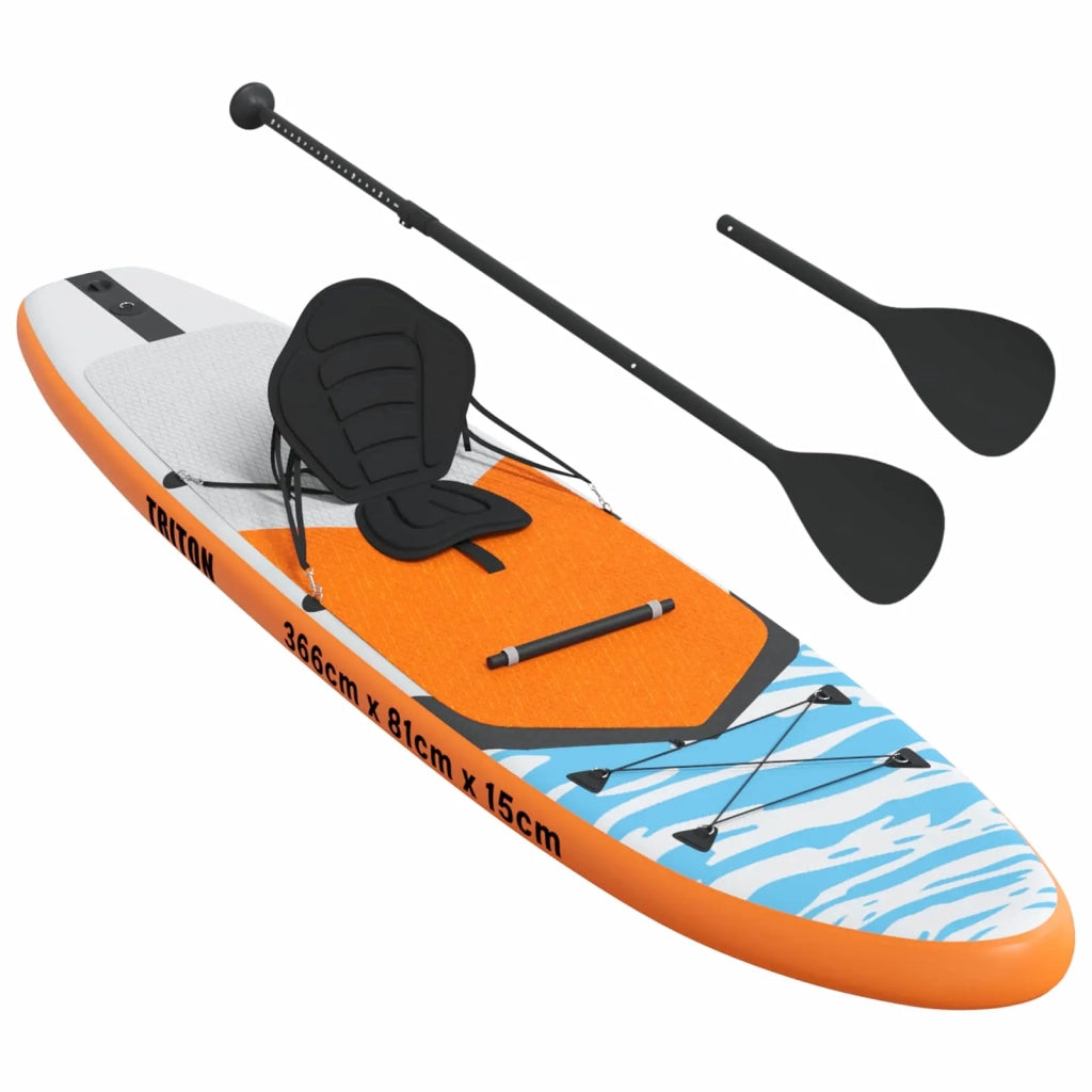 SUP Board con Seggiolino 2-in-1 TRITON 366 x 81 x 15 cm Blu per 42039134