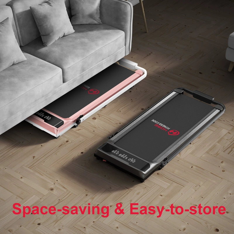 Tapis roulant elettrico pieghevole  2,5 HP, telecomando e LED, velocità regolabile 1-10 km/h