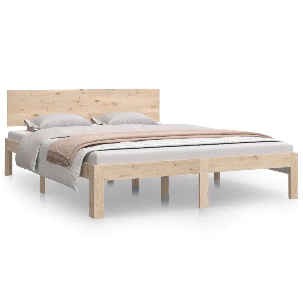 Giroletto-Struttura Letto in Legno Massello di Pino 140x190 cm 419522