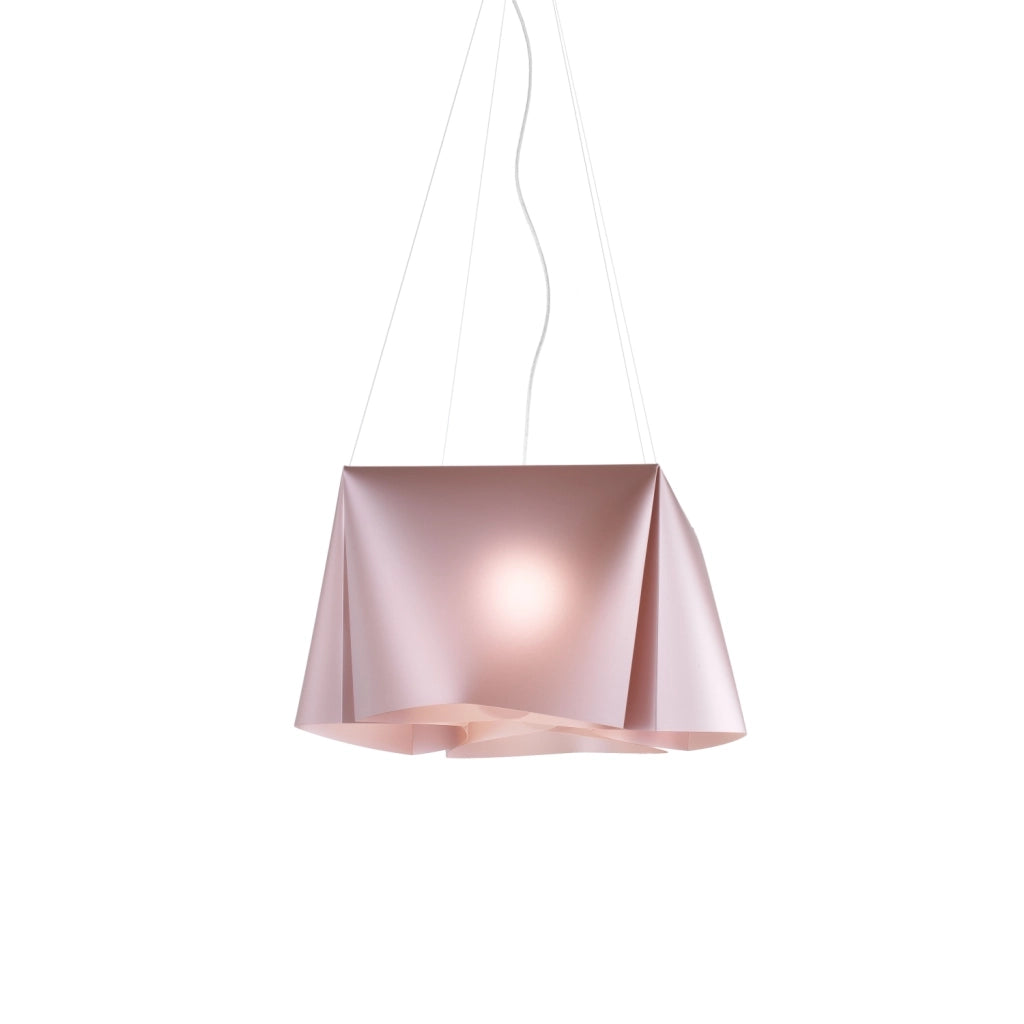 Lampadario Moderno Wanda Polilux ® Pink Metal E Metallo Cromo 3 Luci E27