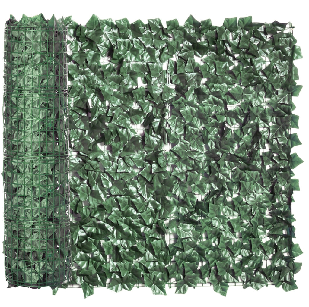 Siepe artificiale schermante 300 x 100 cm; verde scuro; in PE e tessuto