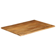 Piano Tavolo | Superficie Tavolo | Piano Scrivania Bordi Vivi 110x80x2,5cm in Legno Massello di Mango
