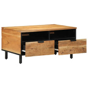 Tavolino da Salotto con Cassetto-Tavolino da soggiorno-Tavolo Marrone 80 x 54 x 40 cm