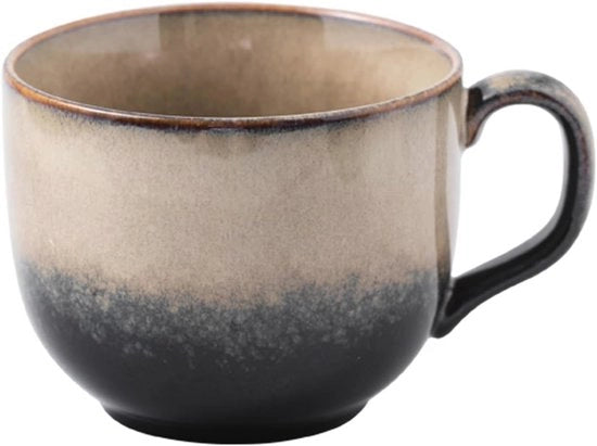 Moka per Caffè in Ceramica da 400 ml con Manico a Mano - Ideale per Cappuccino e Muesli