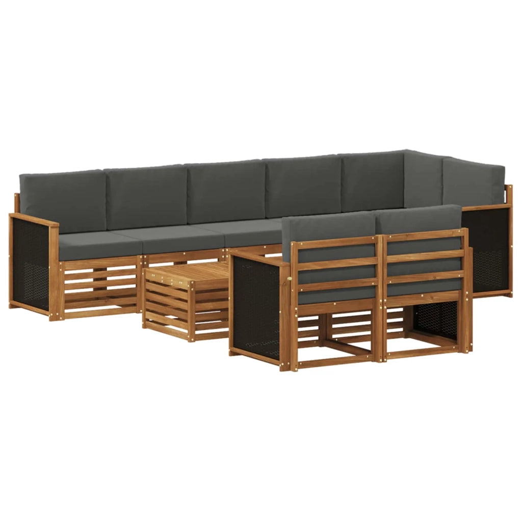 Set divani Legno di Acacia Massello 3384523