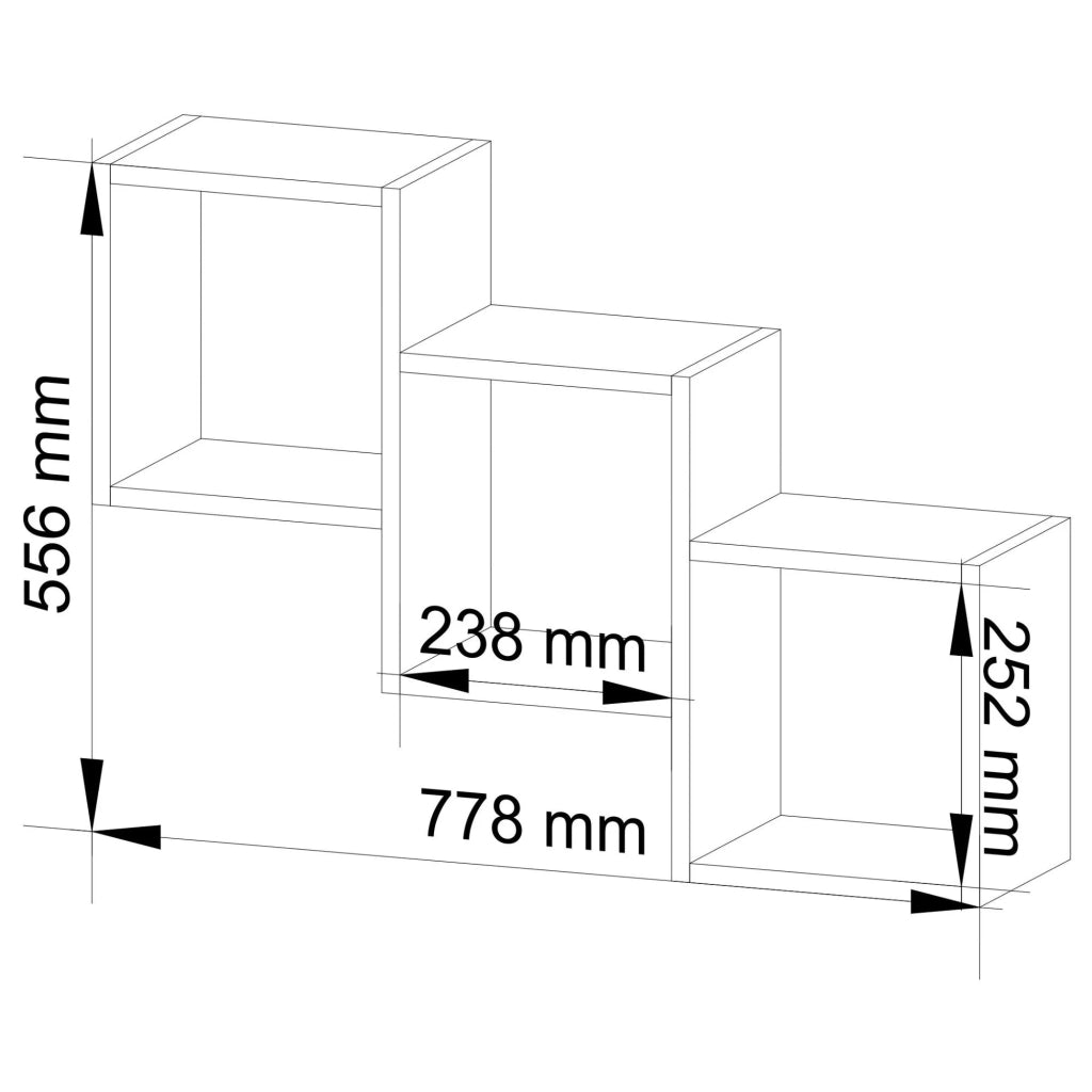 Mensola a muro AKORD STAR Bianca 78 cm 78x20x55 cm
