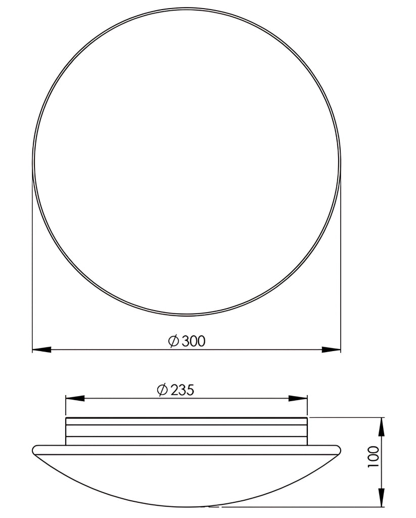 Pandora Plafoniera Moderna in Metallo e Vetro Soffiato, E27 60W, Sensore di Movimento Integrato, Diametro 30cm, Colore Bianco, Codice 3222-61-102