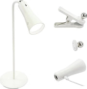 Lampada da scrivania con attacco magnetico senza trappola regolabile in luminosità LED lampada da tavolo ricaricabile tipo C bianca