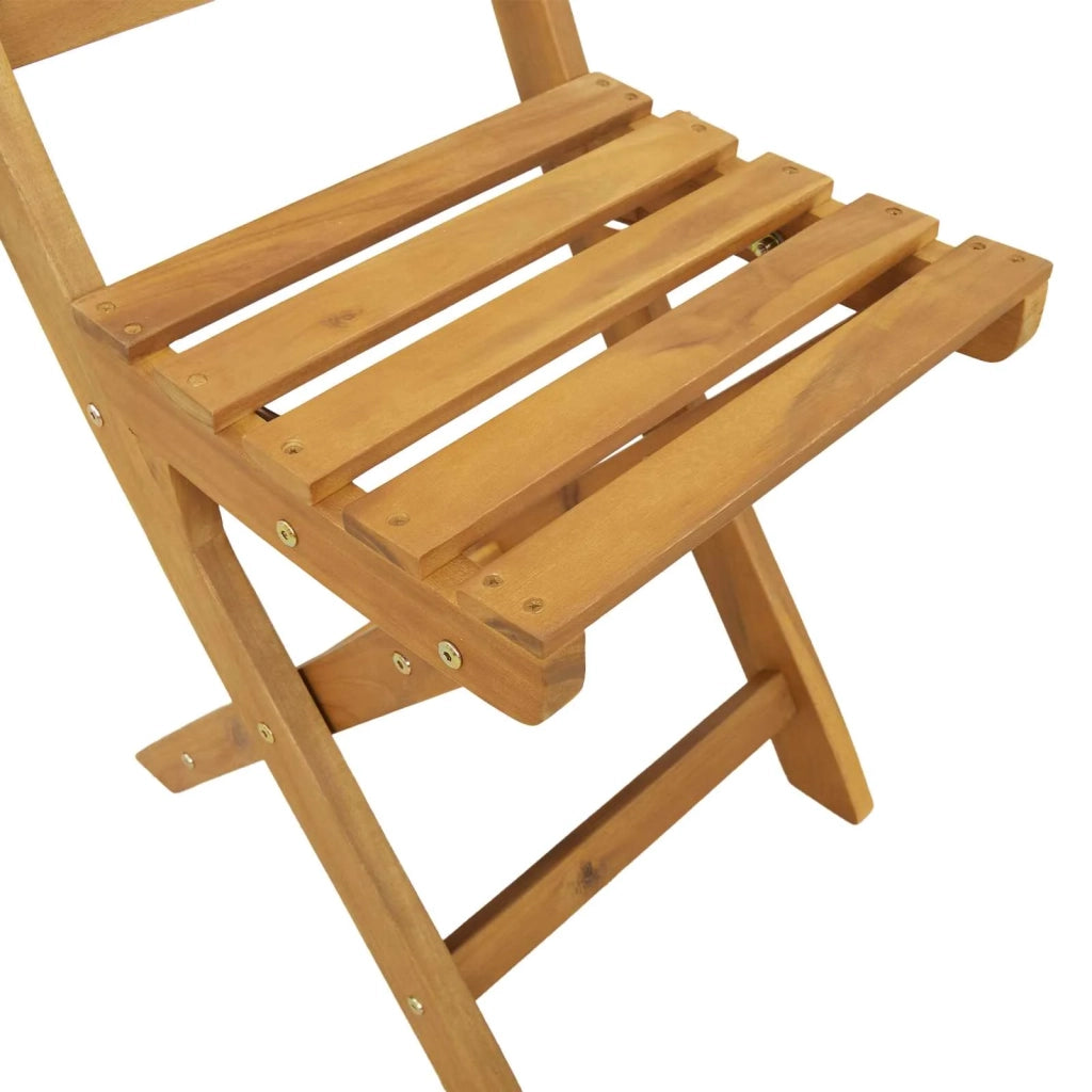 Sedie Bistro da Giardino 4 pcs Naturale 40 x 42 x 85 cm