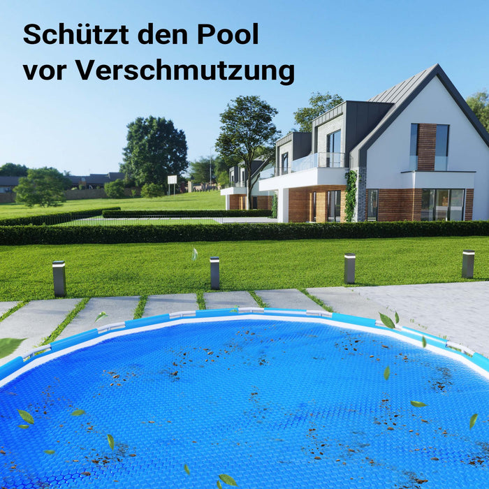 Copertura a bolle per piscina rotonda Ø 3,6m blu 140 µ Protezione isotermica