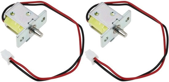 Due pezzi di Deursloten elettrici 12V DC per armadi e cassetti archivio