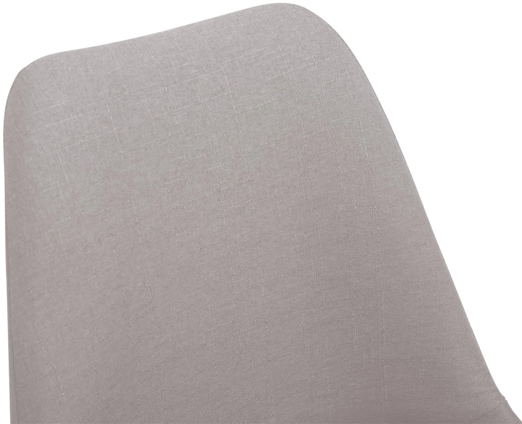 Sedia da pranzo MAVERICK in tessuto grigio,bianco
