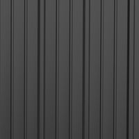 Casetta Box da Giardino 161,5x94,5x196 cm in Lamiera Acciaio Nero