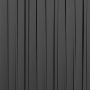 Casetta Box da Giardino 161,5x94,5x196 cm in Lamiera Acciaio Nero