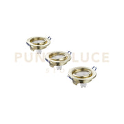 KIT  3 PEZZI  INCASSI LED MATRIX ORIENTABILI ORO 3 LUCI ATTACCO GU10 5W 3X430LM 3000K 10X8X10,5CM