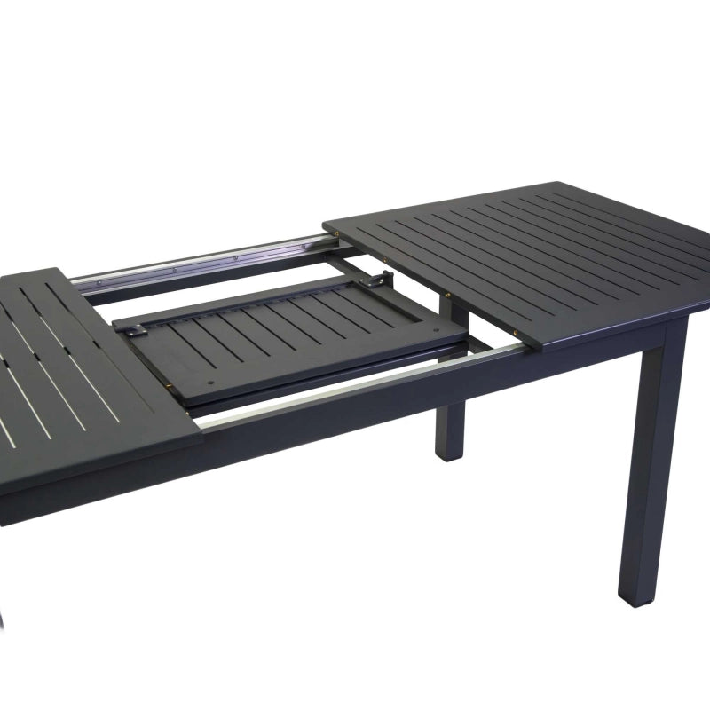 Tavolo alluminio Monterey allungabile antracite cm150/210x89h75