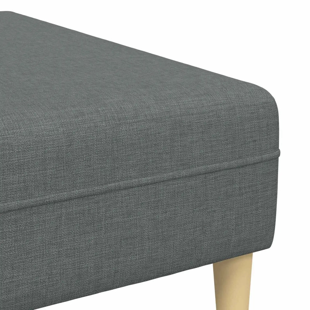 Divano con cuscino 3 pcs Grigio scuro Tessuto 3335163