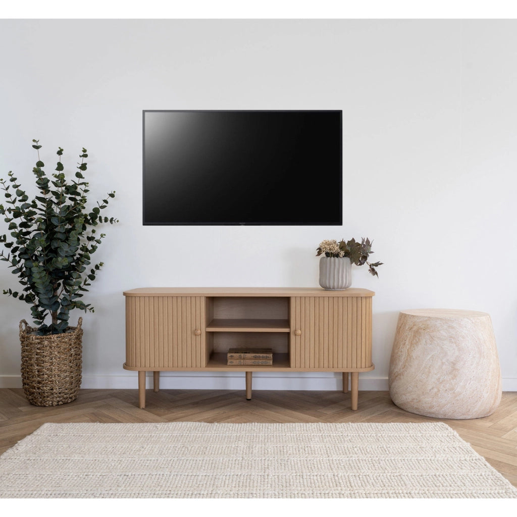 Mobile Porta TV Nikko, Marrone, MDF, 113x40x51,5 cm