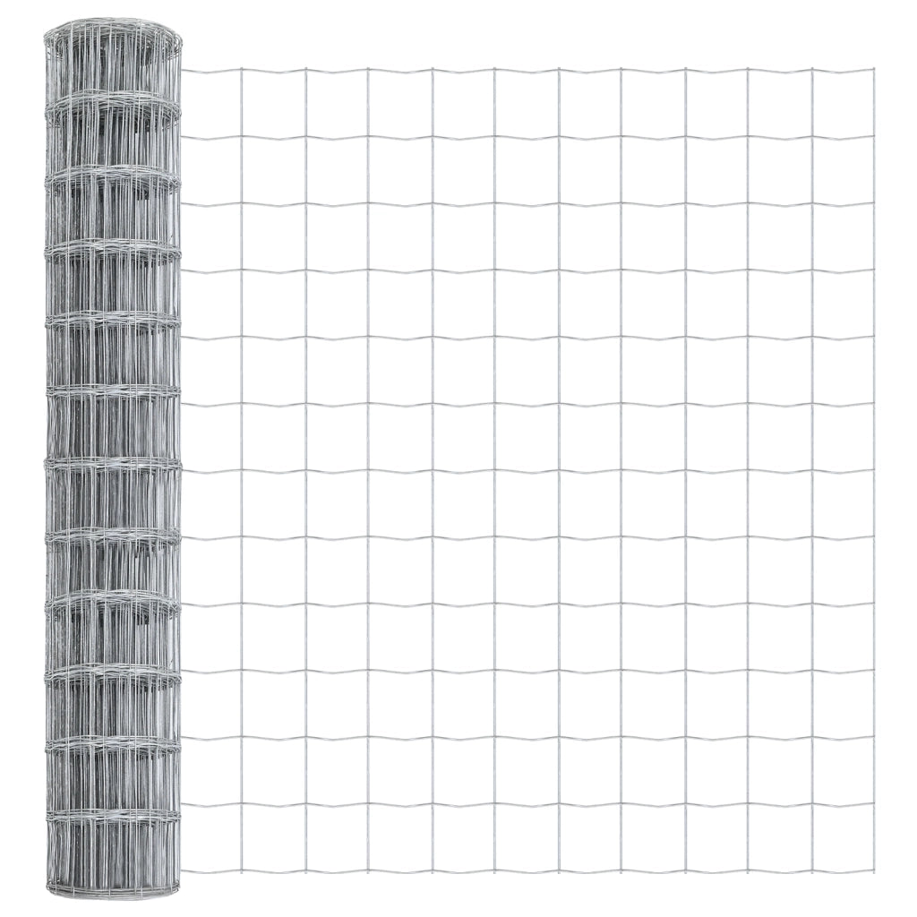 Euro Fence con 13 pali a spillo 1.2x25 m Acciaio zincato
