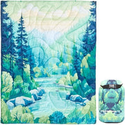 Deen da esterno ultralight, impermeabile, compatta, grande, colorata, verde