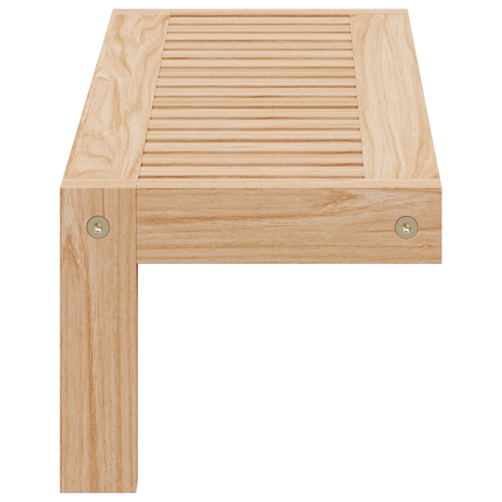 Rete da Parete 62x10x12,5 cm in Legno Massello Noce