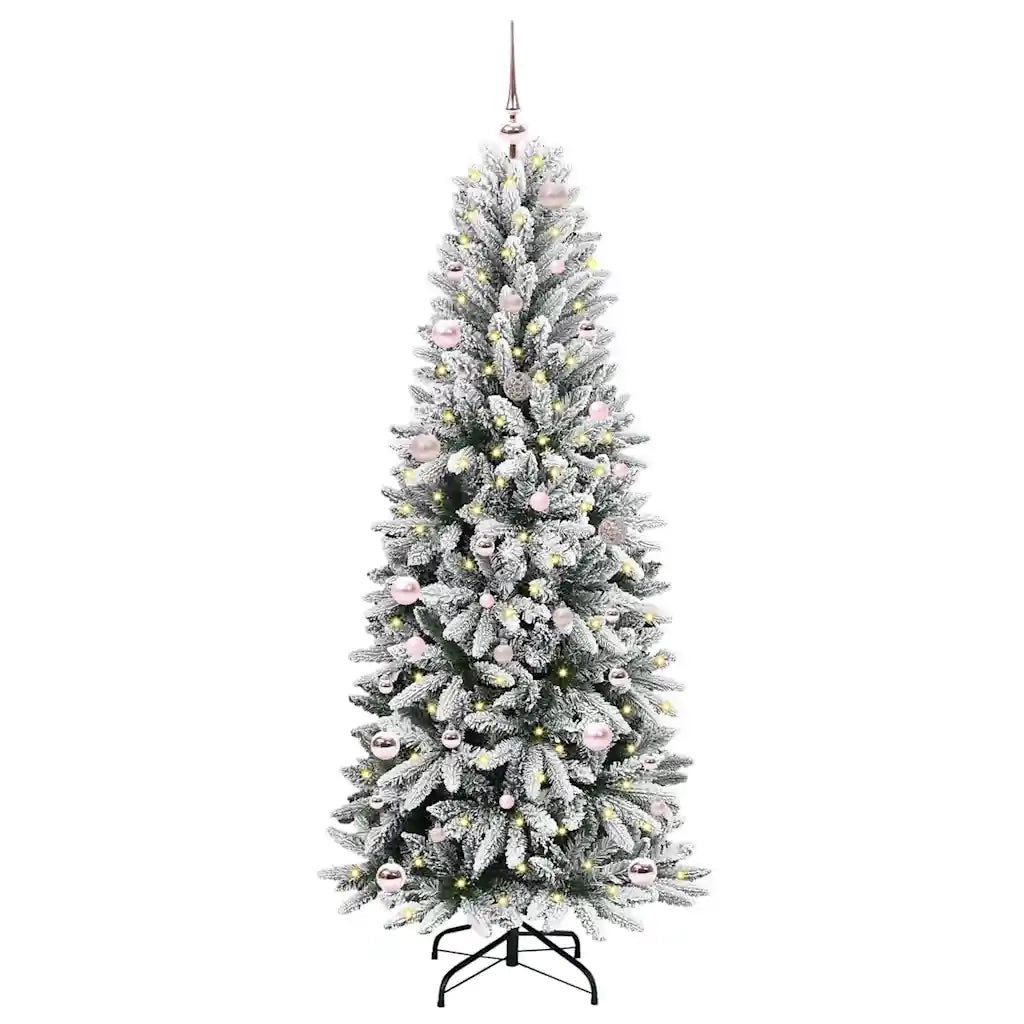 Albero di Natale | Decorazioni natalizie artificiale con 150 LED Bianco 150 cm
