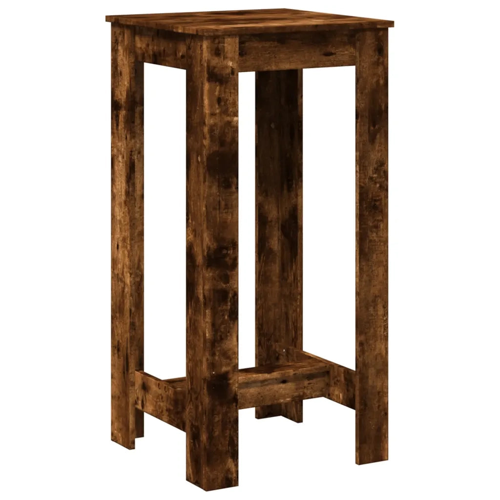 Tavolo da Bar Rovere Fumo 51x50x103,5 cm in Legno Multistrato 854404