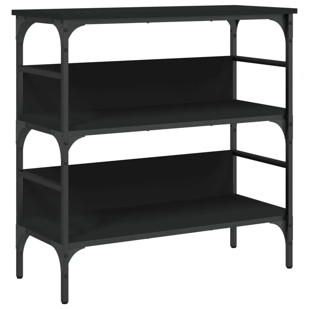 Tavolino Consolle Nero 75x32x75 cm in Legno Multistratocod mxl 110233