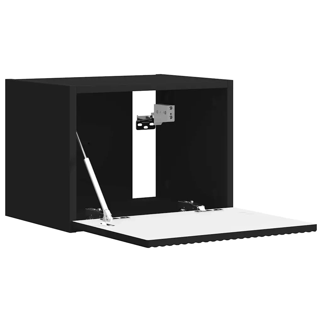 Mobile TV da parete 2 pz-Set di 2 Mobile TV a Muro-Credenza TV Nero 60 x 31 x 29.5 cm 273340