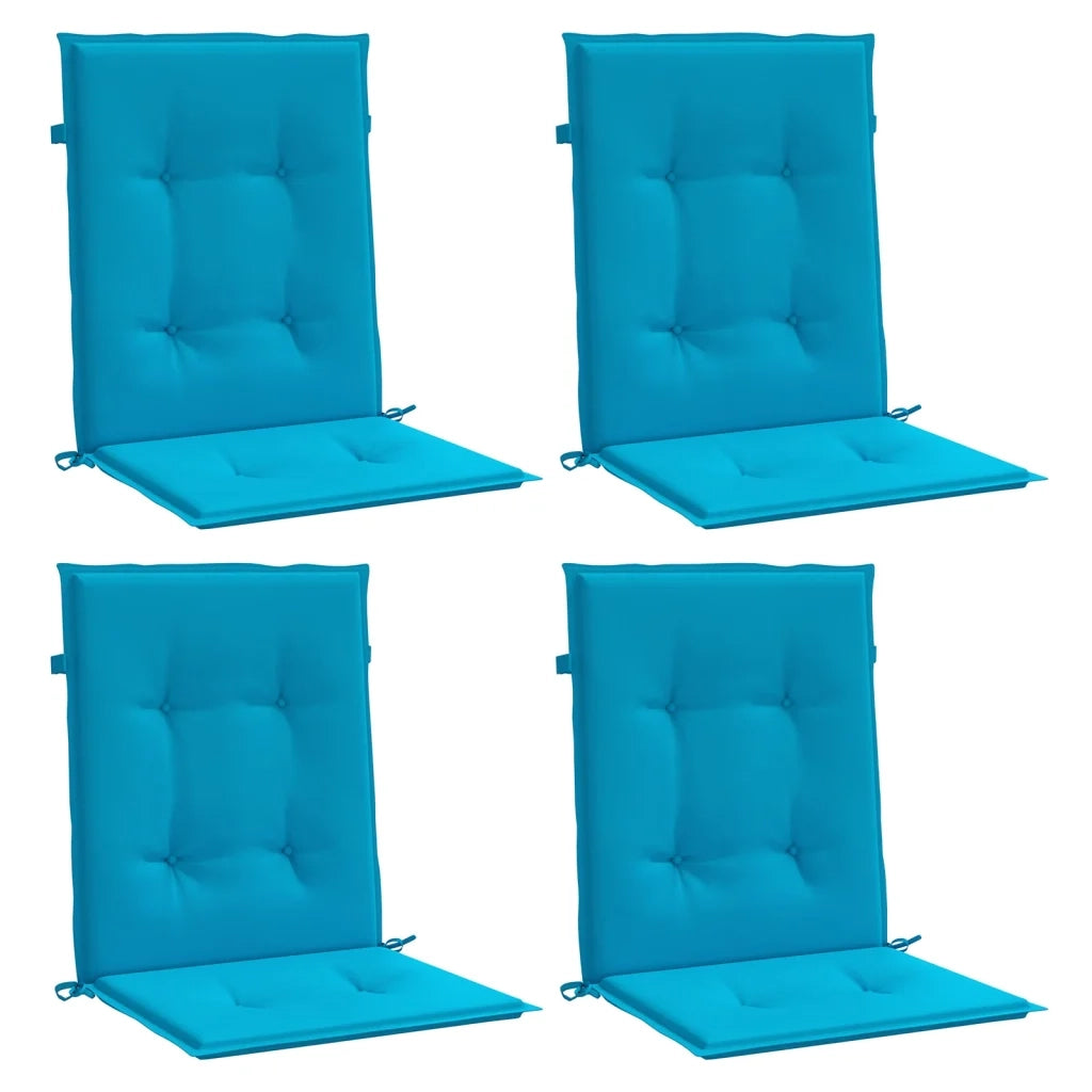 Cuscini per Sedia 4 pz | Cuscini per sedie Blu 100x50x3 cm in Tessuto Oxford