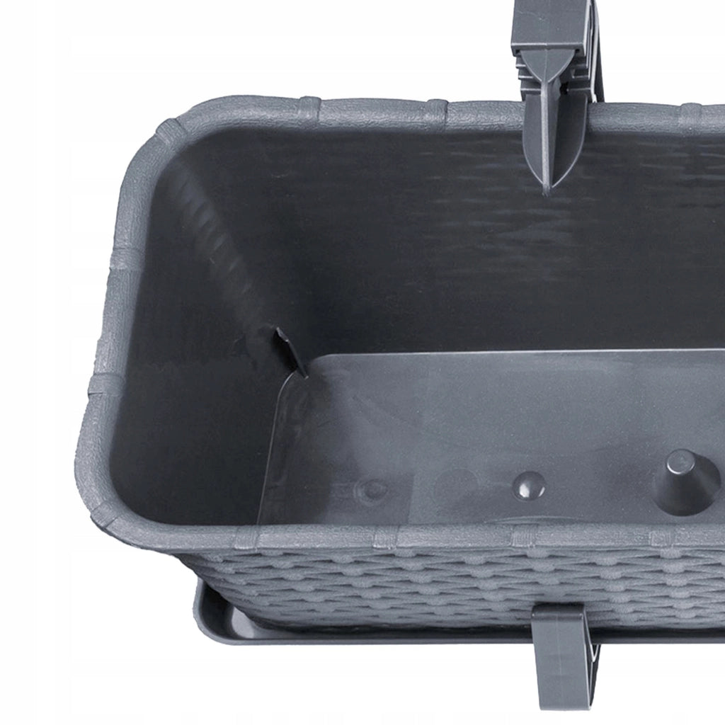 KADAX Supporto per vasi da fiori da balcone, 40 cm, 4 pezzi