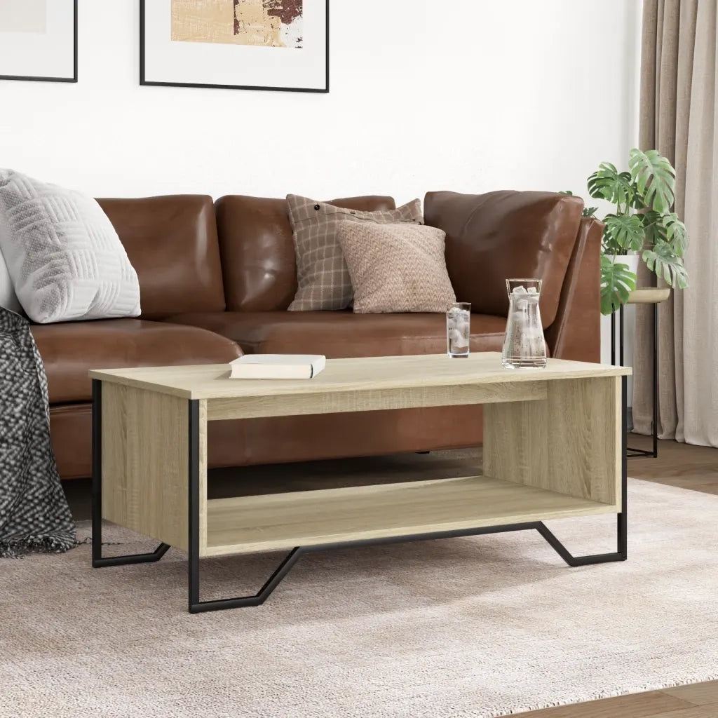Tavolino da salotto | Tavolino da caff¨¨ | Tavolino da Soggiorno Rovere Sonoma 100x51x40cm Legno Multistrato