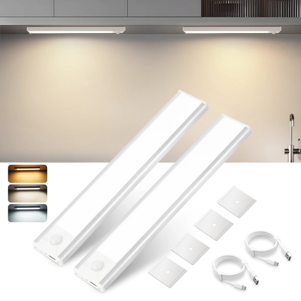 ZMH Set di 2 faretti LED da incasso con sensore di movimento 20cm