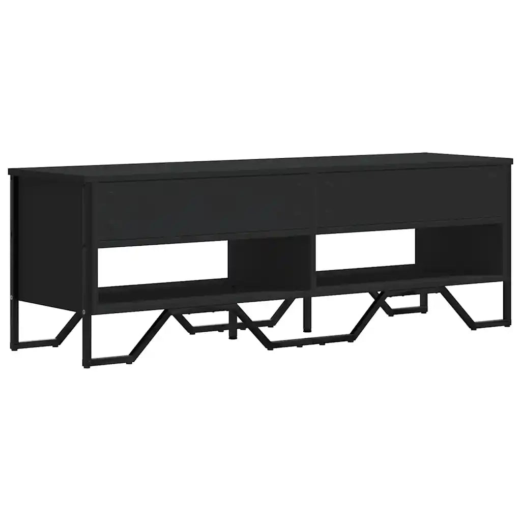 vidaXL Mobile Porta TV Nero 122x34x41 cm in Legno Multistrato