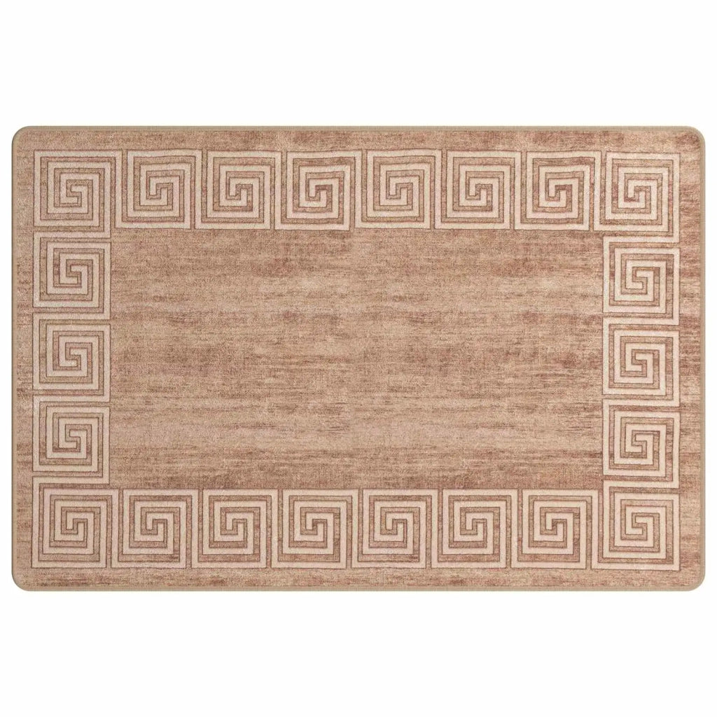 Runner Tappeto MARSA Bianco 100 x 150 cm Poliestere e PVC