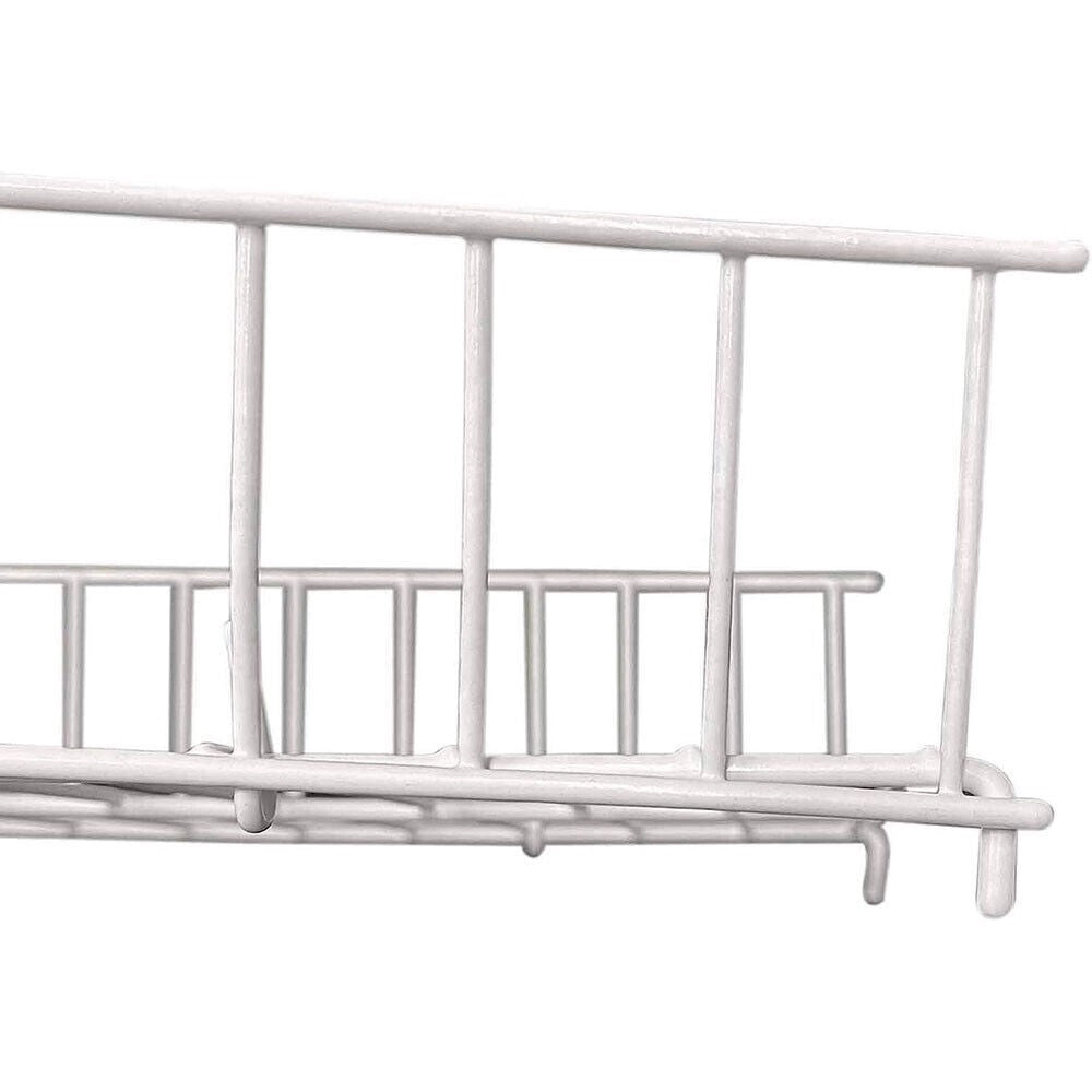 Trade Shop - Mobiletto In Metallo Porta Oggetti 2 Ripiani Bianco Scaffale Bagno 32x36cm 52530 -