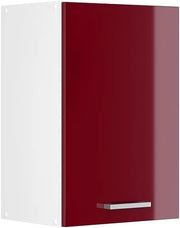 Pensile da cucina R-Line, Rosso lucido, 40 cm, per la libera combinazione all'interno di sistemi cucina modulari