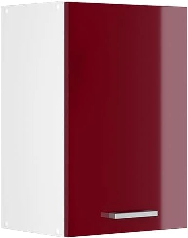 Pensile da cucina R-Line, Rosso lucido, 40 cm, per la libera combinazione all'interno di sistemi cucina modulari