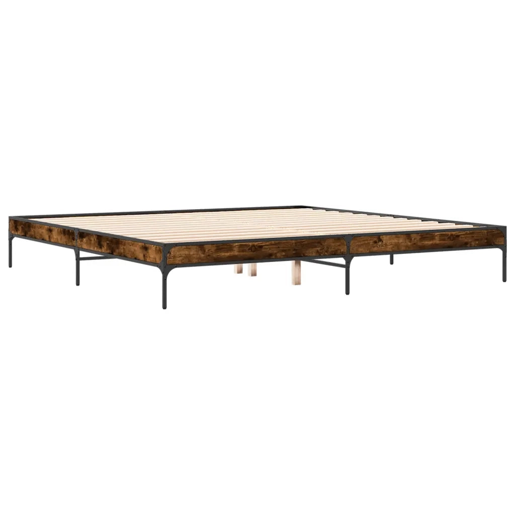 Giroletto Rovere Fumo 200x200 cm in Legno Multistrato e Metallo