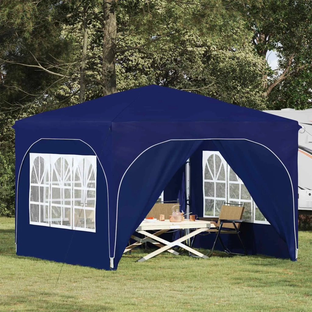 Tenda per feste a pop-up-Gazebo 290 x 290 x 245 cm Blu 424109