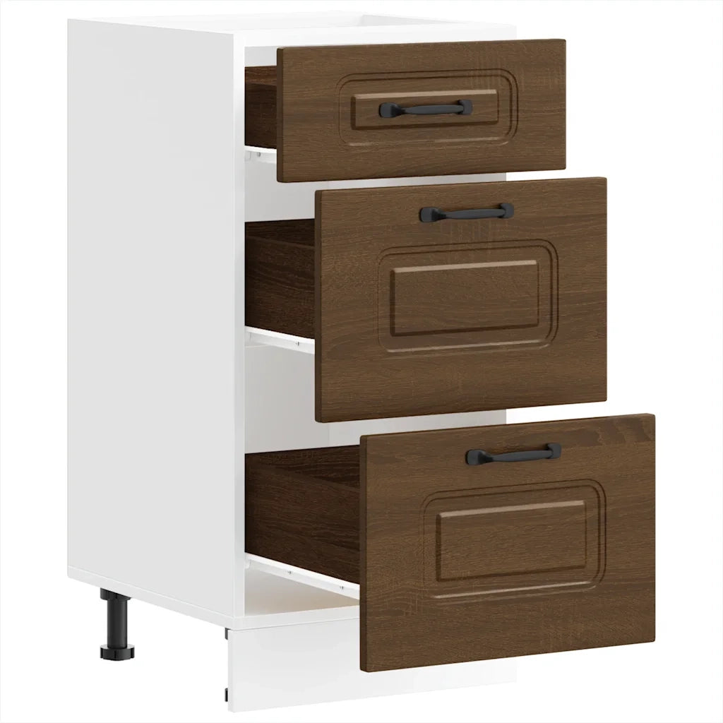 Base da Cucina Kalmar Rovere Marrone in Legno Multistrato 854247