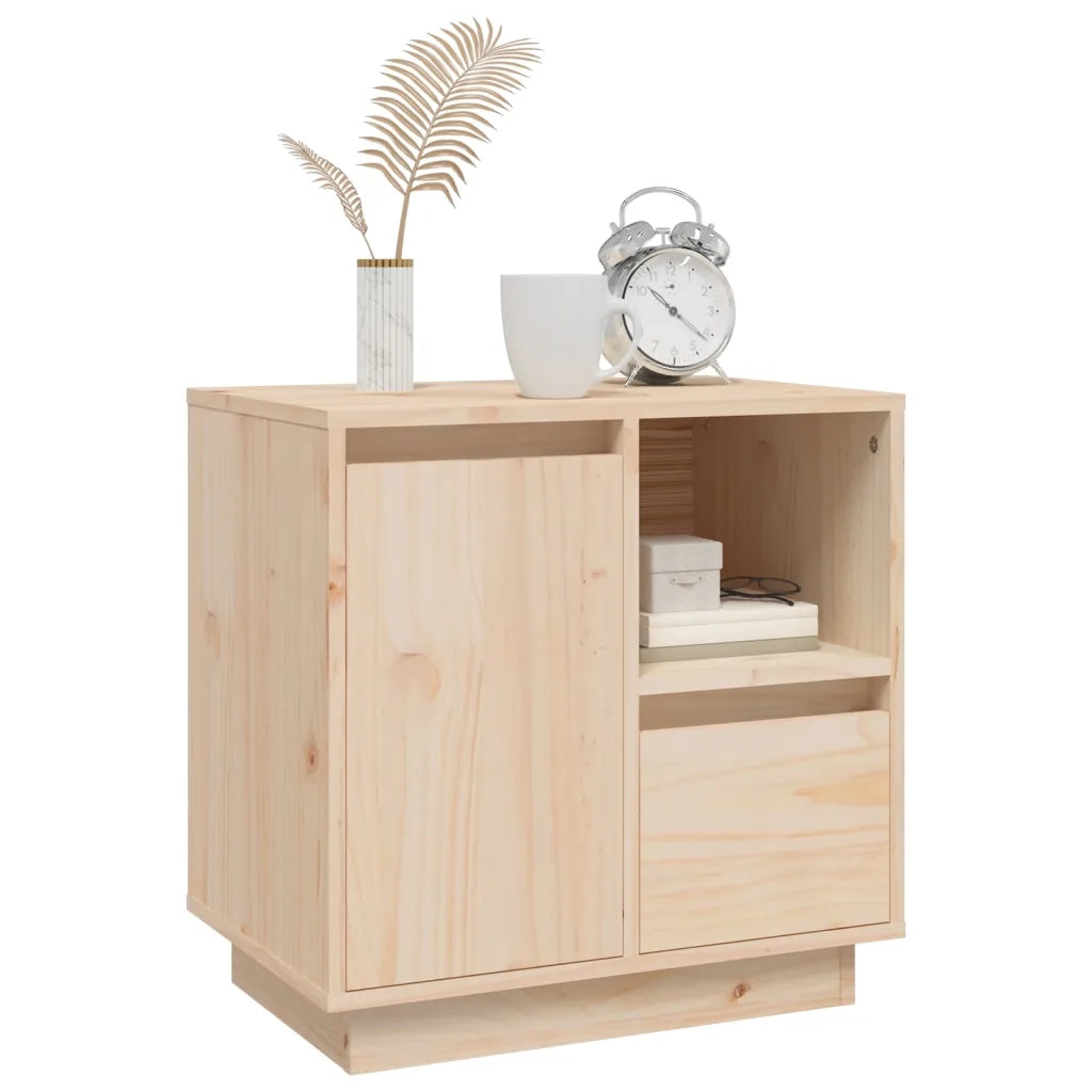Comodino 50x34x50 cm in Legno Massello di Pino cod mxl 30606